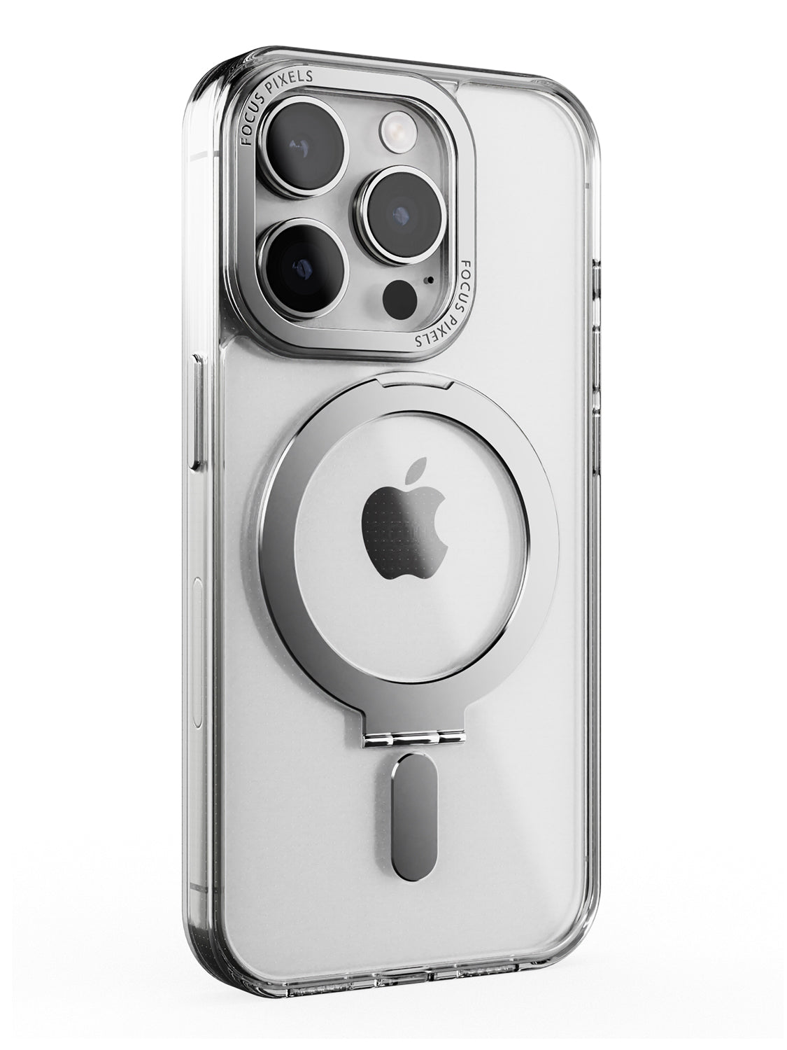 Clear Magsafe FlexiStand® Case - iPhone 15 Pro (Clear - Silver)