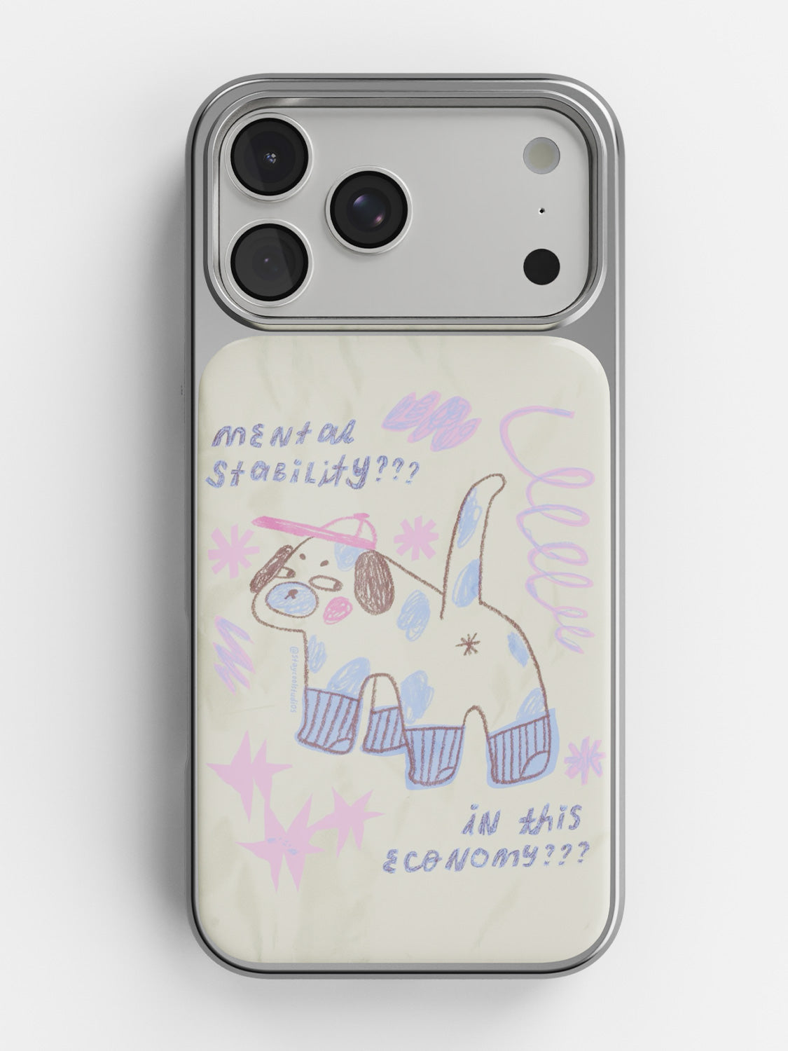 Mental stability? glossy printed case in Silver