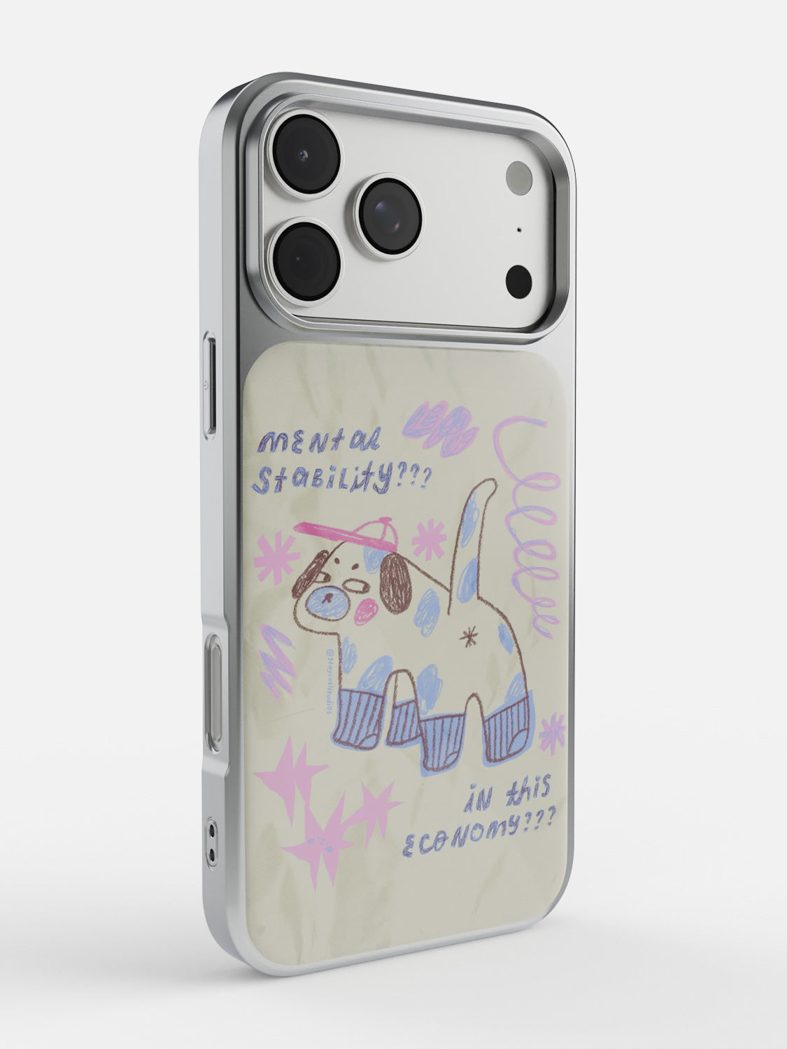 Mental stability? glossy printed case in Silver