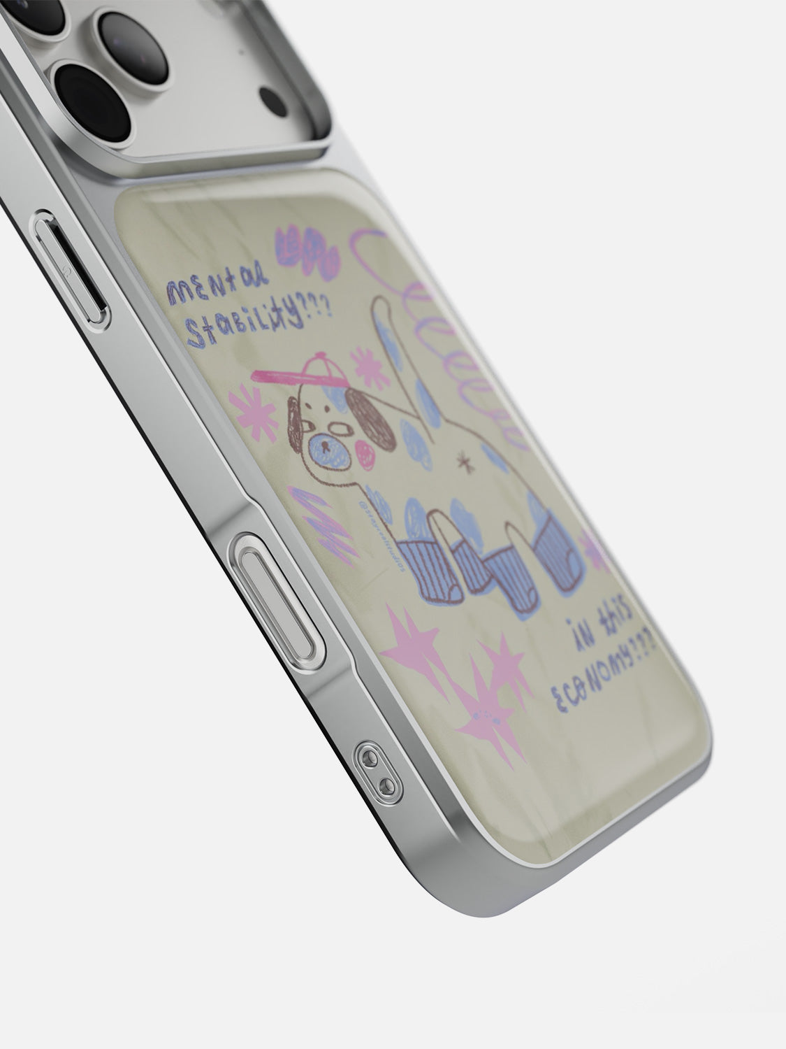 Mental stability? glossy printed case in Silver