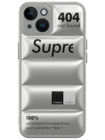 Supr Puffer Case - iPhone 15 (Silver)