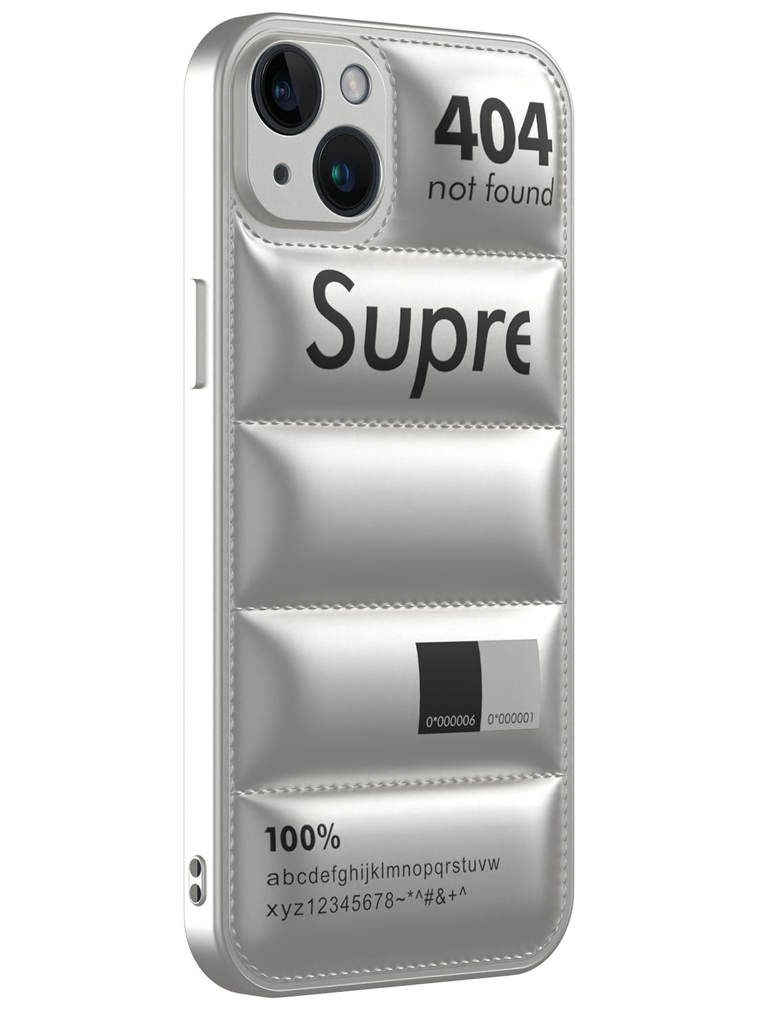 Supr Puffer Case - iPhone 15 Plus (Silver)