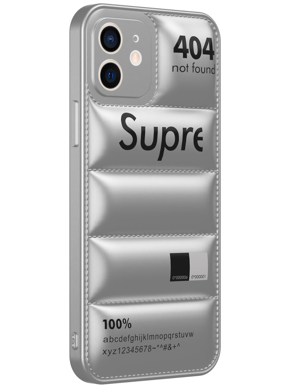 Supr Puffer Case - iPhone 12 (Silver)