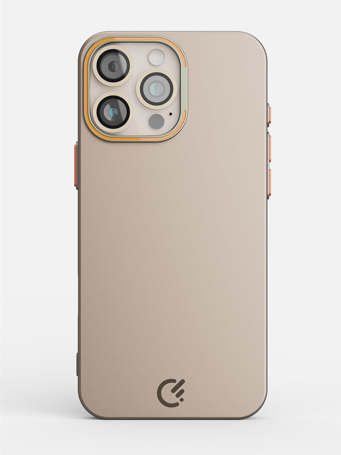Solid Shade Snap Hard Case with Lens Guard & Stand - iPhone 16 Pro Max (Taupe)