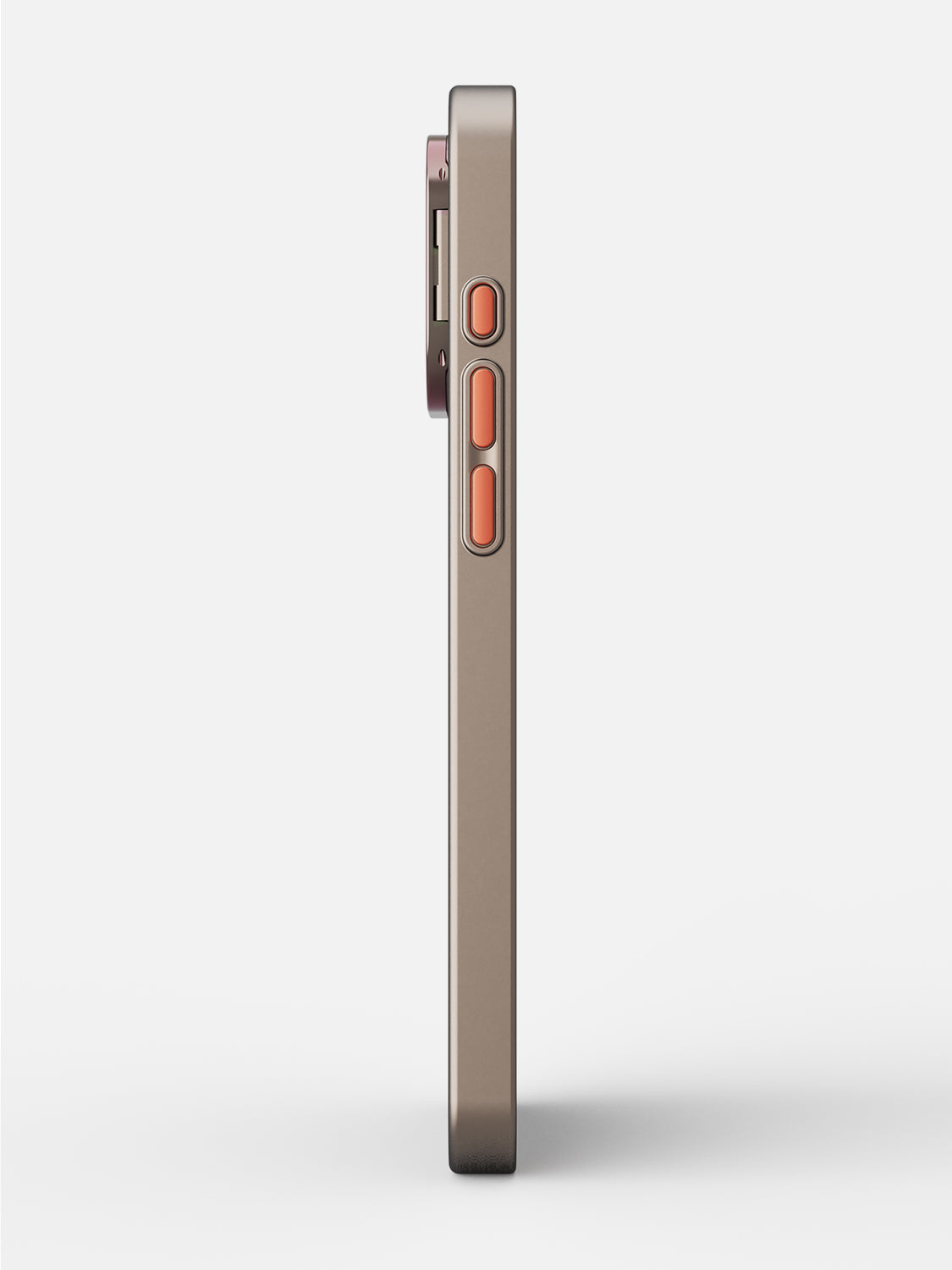 Solid Shade Snap Hard Case with Lens Guard & Stand - iPhone 16 Pro Max (Taupe)