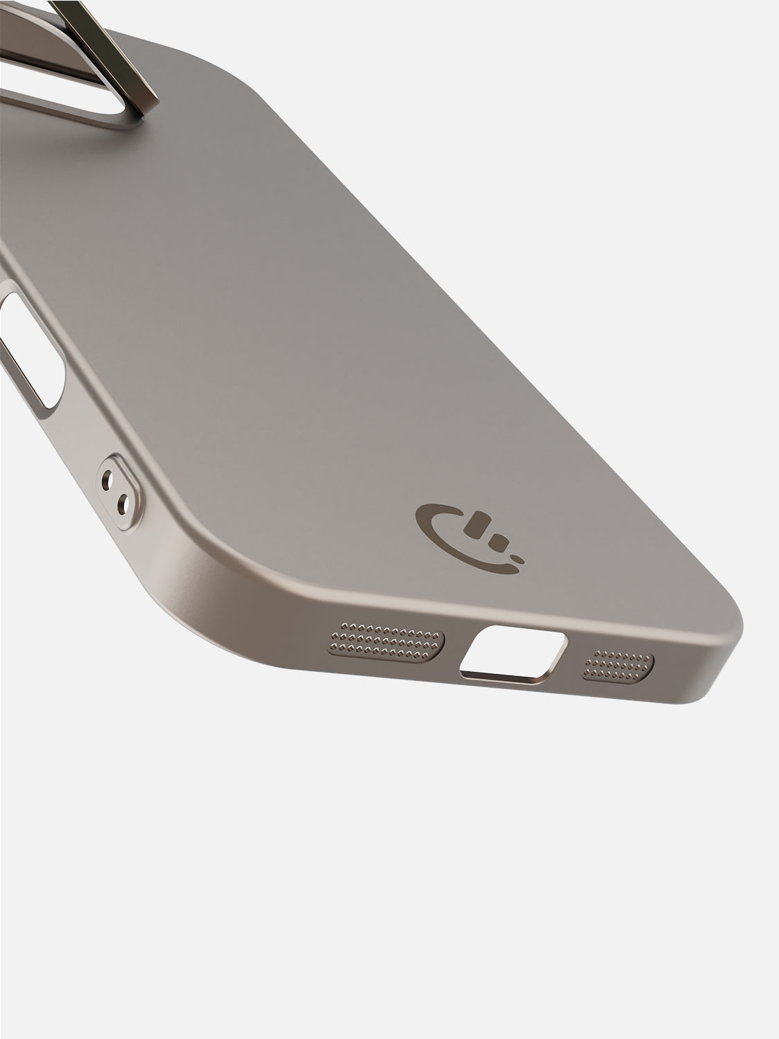 Solid Shade Snap Hard Case with Lens Guard & Stand - iPhone 16 Pro Max (Taupe)