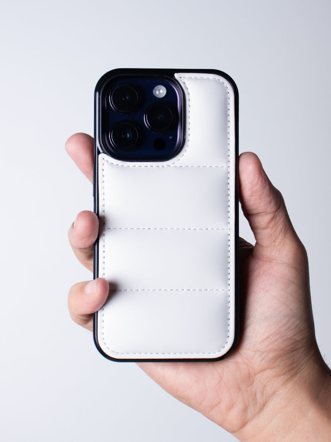 White Puffer Case 2.0 for iPhone 14 Plus