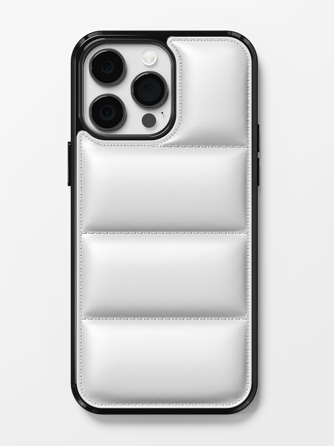 iPhone 14 Pro Max White Puffer Case