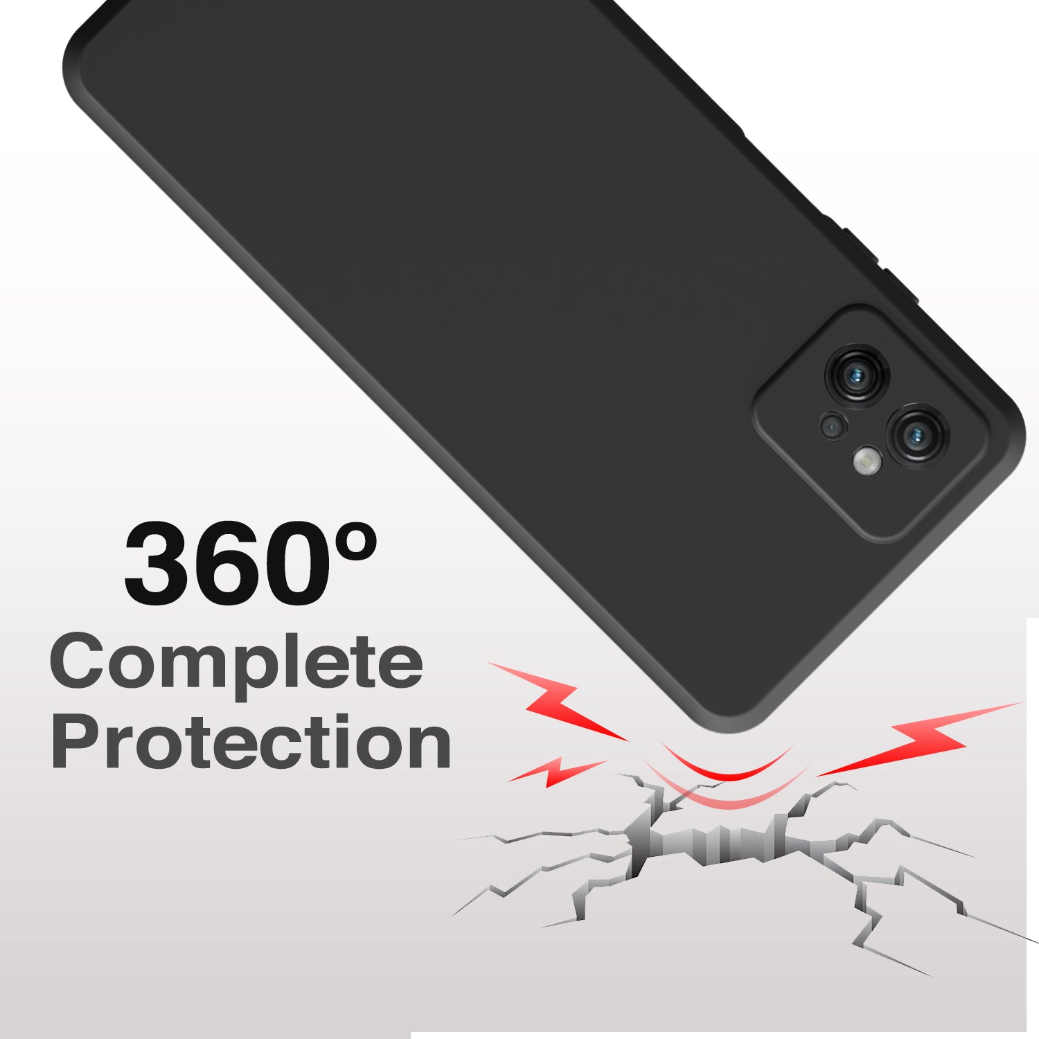 back cover with screen protection for moto g32