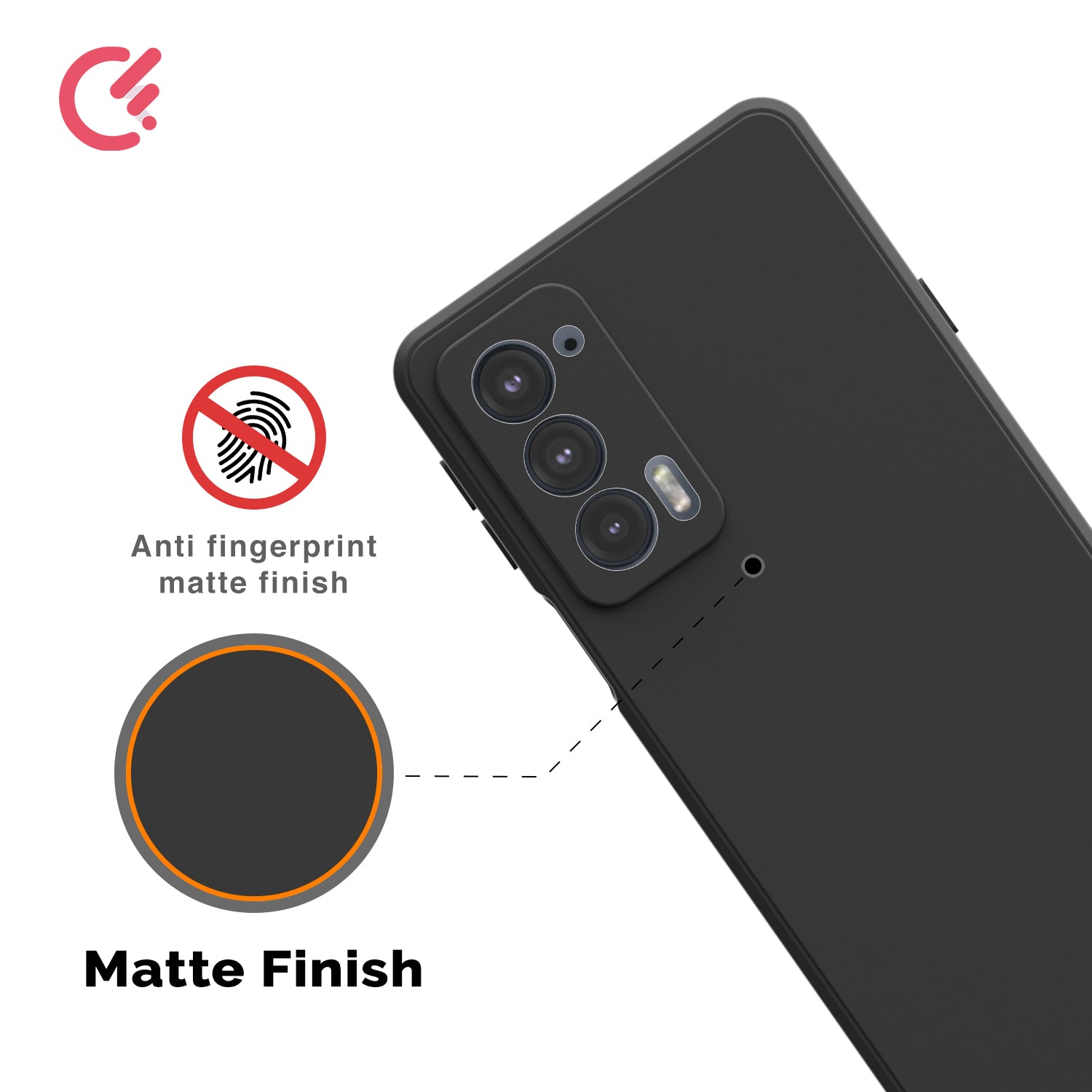 case with screen protection for moto edge 20