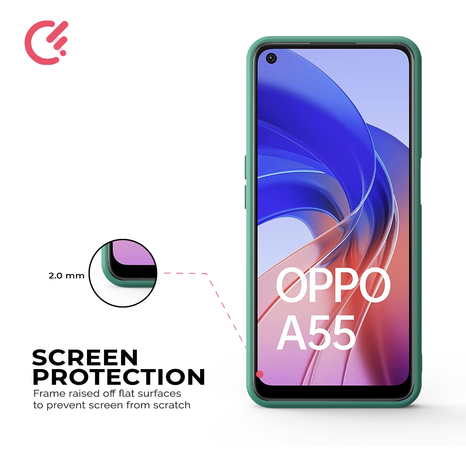 durable oppo a55 back covers