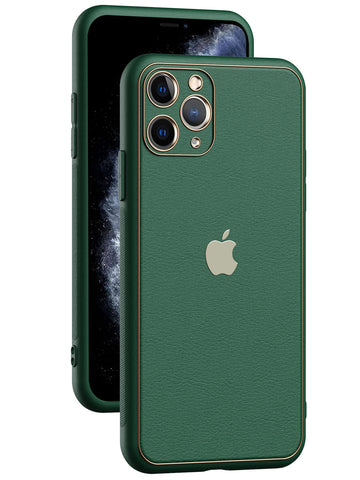 Leather Chrome Case - iPhone 11 Pro