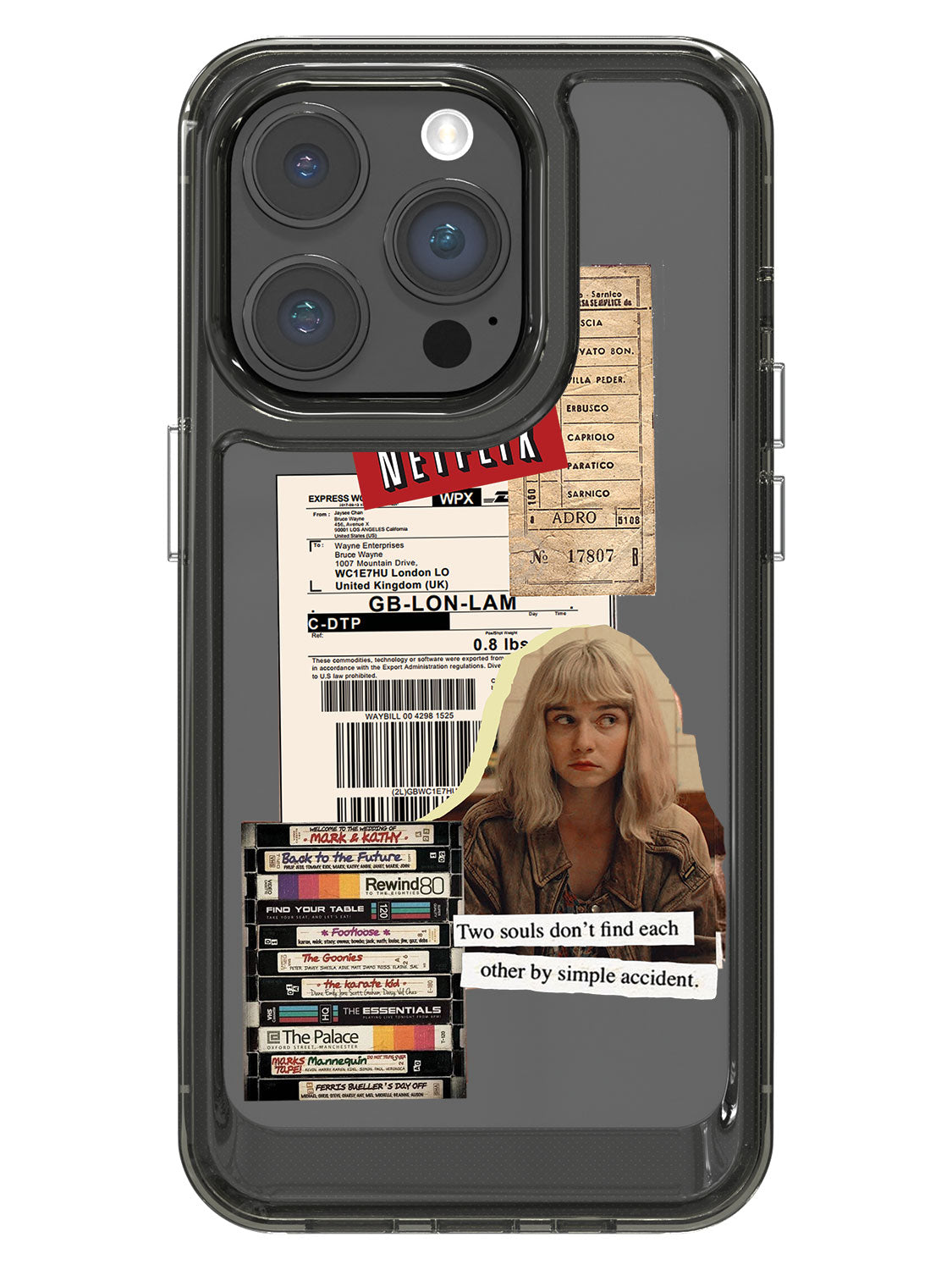 Vintage Sticker Case - iPhone 14 Pro