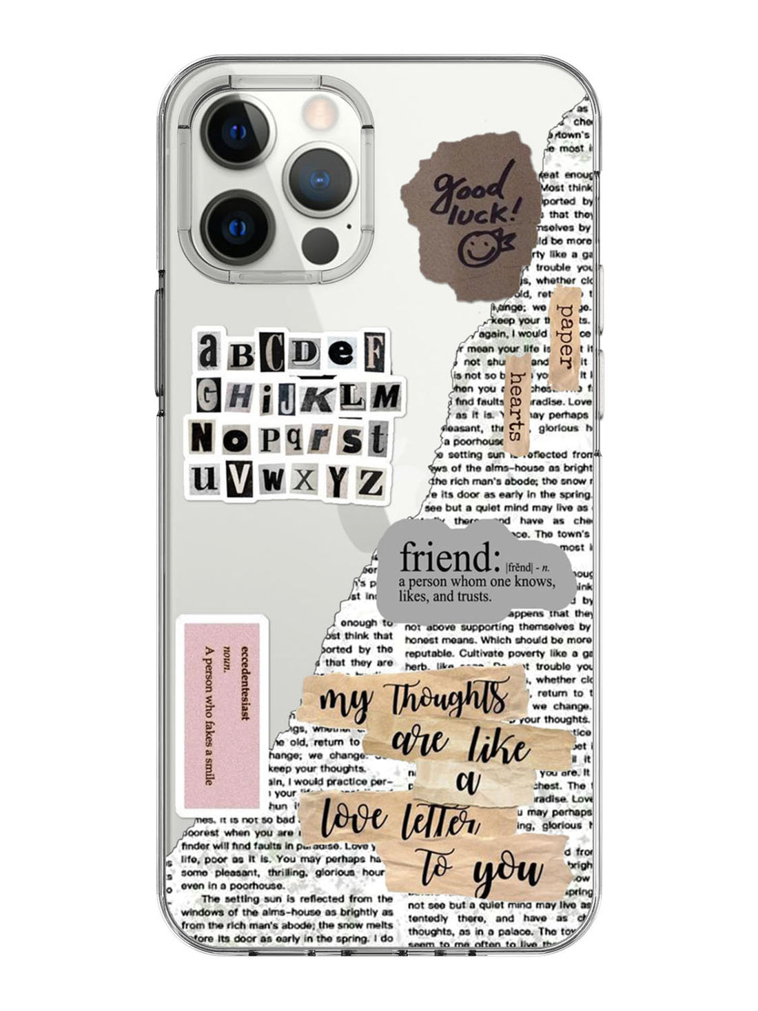 Ripped Letter Case - iPhone 12 Pro