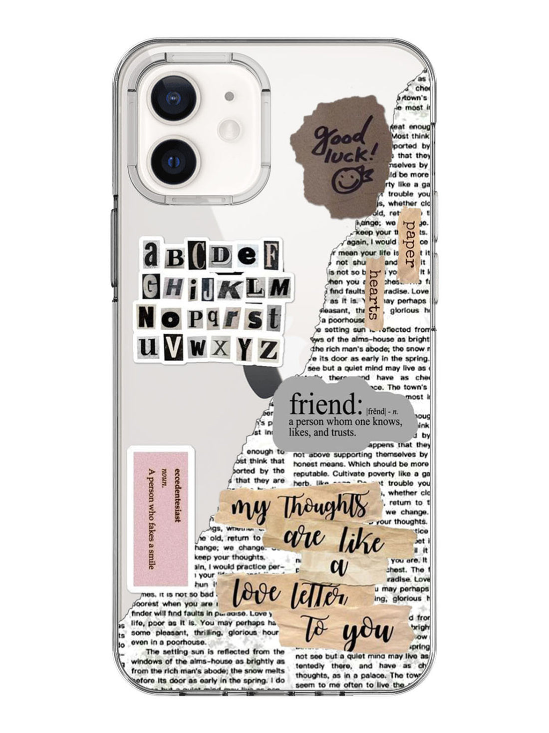 Ripped Letter Case - iPhone 12