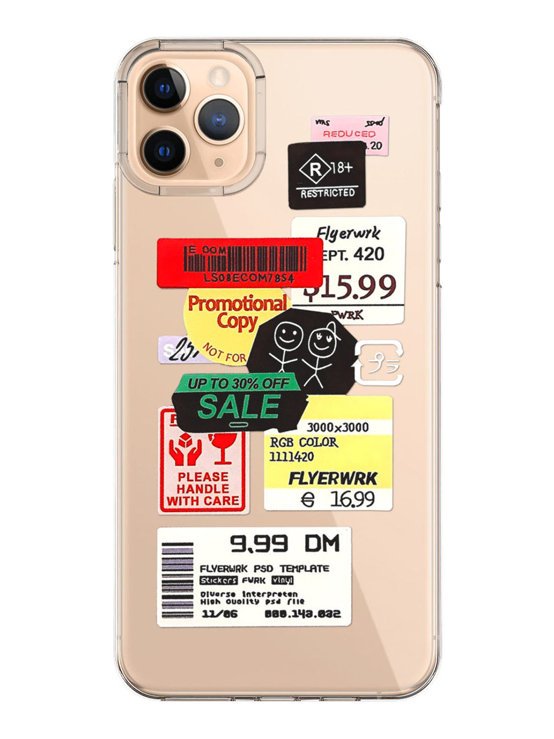 Promotion Stickers Case - iPhone 11 Pro Max