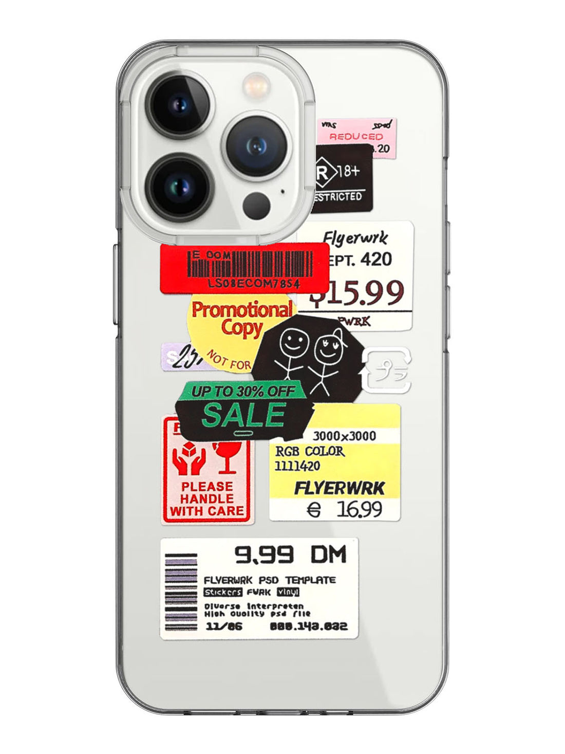 Promotion Stickers Case - iPhone 13 Pro