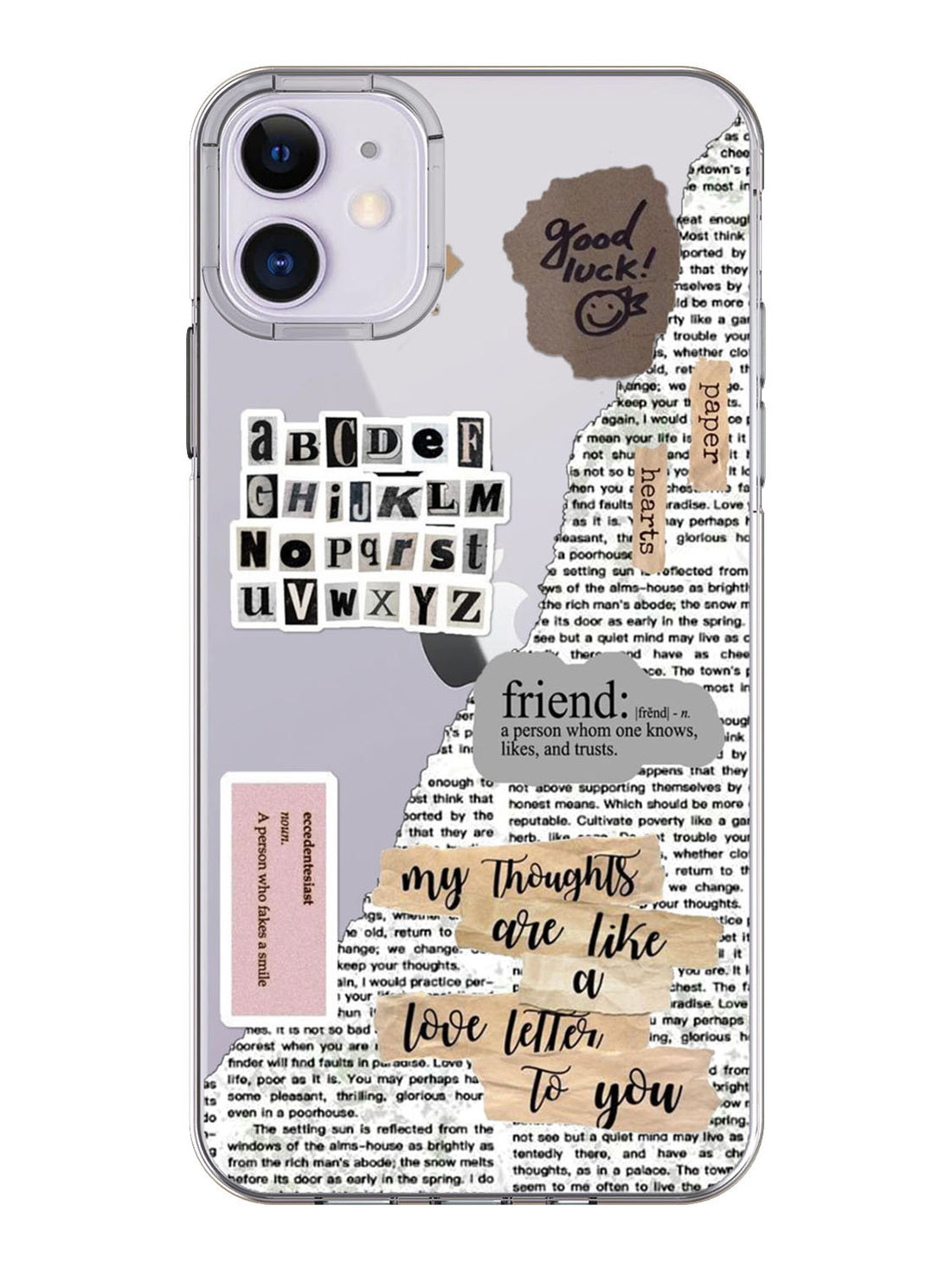 Ripped Letter Case - iPhone 11